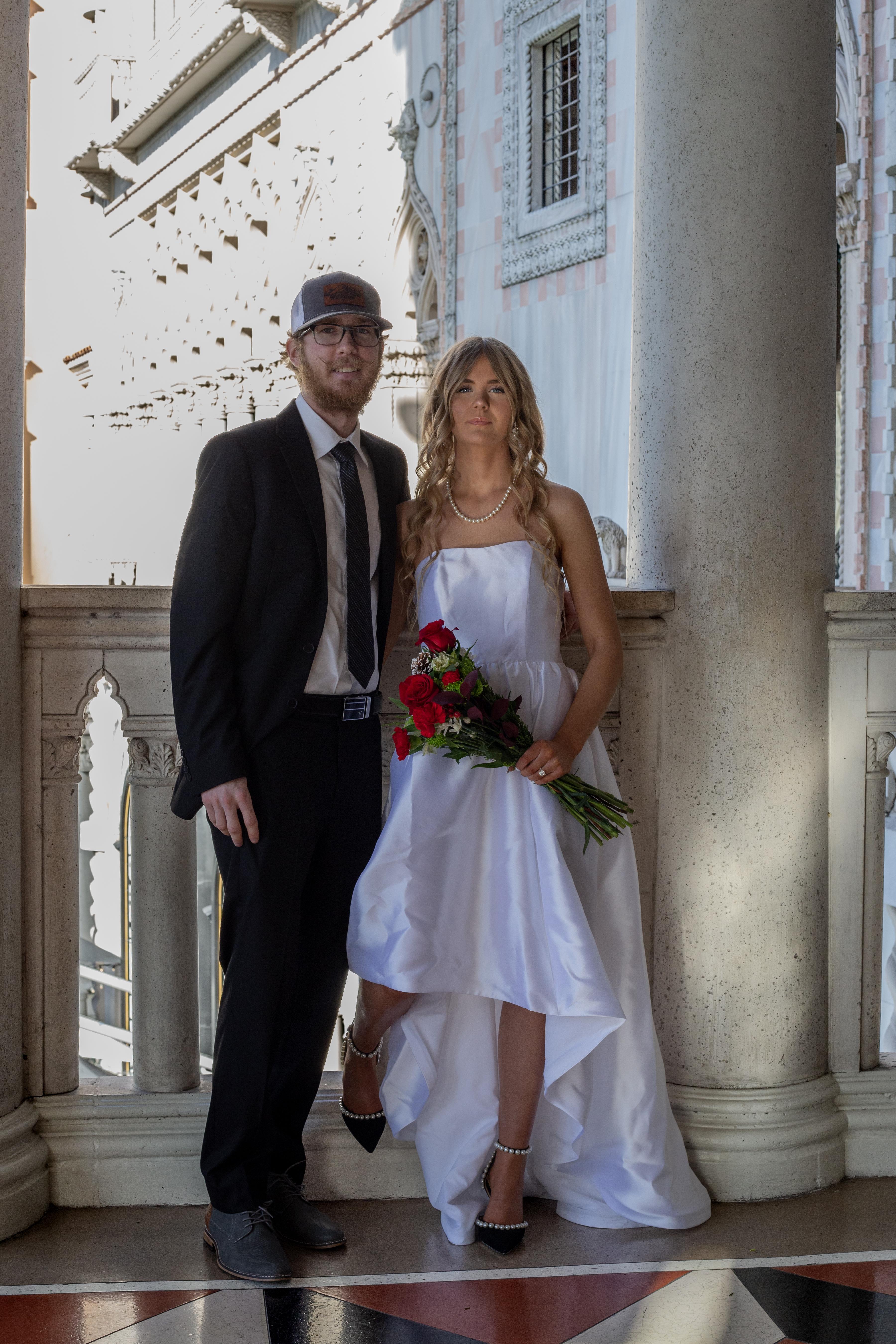 A beautiful portrait of a newly married couple, an example of Utah wedding photography.